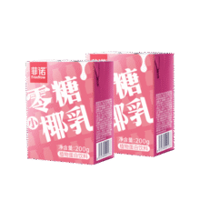 菲诺 零糖小椰乳 0糖 椰乳椰奶饮料椰汁咖啡奶茶 200g*12盒 箱装送礼36.9元 (月销1w+)