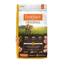 INSTINCT天然百利猫粮 进口鸡肉增肥宠物小幼猫成猫老年猫英短美短猫主粮 经典无谷 鸡肉 猫粮 11磅/5kg334元（需领券）