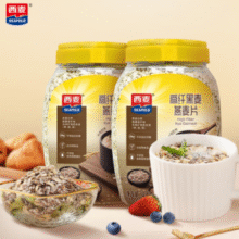 西麦 高纤黑麦燕麦片1000g*2桶￥34.89 3.5折