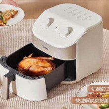 美的 空气炸锅家用 6L大容量多功能智能全自动【KZE6017】 6L 大容量123.68元包邮（需领券与领取收货地址国补资格)晒返20元