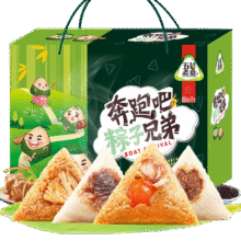 五谷煮意粽子礼盒 端午节大礼包1120g 蜜枣粽蛋黄鲜肉粽节日礼品25.72元（需首购，需plus会员）