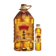 88vip、外婆乡小榨菜籽油家用食用油5L×1桶+凑单70.16元+3元金币+凑单