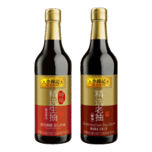 李锦记 精选生抽500ml+精选老抽500ml9.9元