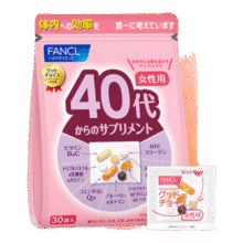 FANCL HealthScience女士复合维生素 女性40+每日营养包30日量VBVC胶原蛋白辅酶蓝莓379元