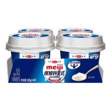 27日0点、PLUS会员：meiji 明治 保加利亚式酸奶 纯味不甜100g*4杯低温酸奶 特选LB81乳酸菌59.58元合6.62元/件（需领券，需凑单）