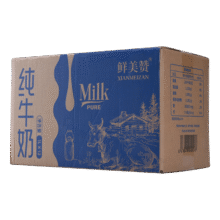 鲜美赞全脂纯牛奶1L*12盒/箱 家庭装 早餐奶酸奶原料烘焙整箱装193.94元（需领券，合64.65元/件）下单留意赠品