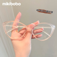 mikibobo近视眼镜 复古猫眼显脸小 男女同款 防蓝光【定制】可配度数配镜 G4501磨砂茶 标准度数【100度】9.9元（需领券）