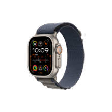 Apple/苹果 Watch Ultra2 智能手表GPS 蜂窝款49毫米钛金属表壳蓝色高山回环式表带中号MRFC3CH/A4145.66元
