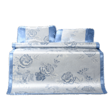 需领券：富安娜家纺 凉席冰丝凉三件套150cm*200cm (席子*1 枕套*2)51.85元（需领券）