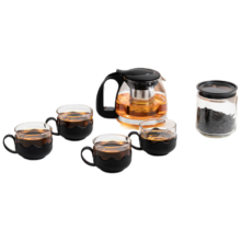 金熊 玻璃茶具套装凉水壶 一壶四杯茶叶罐17.95元（需领券）