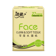 洁柔 Face抽纸 3层100抽27包＊3件104.7元包邮（合34.9元/件）