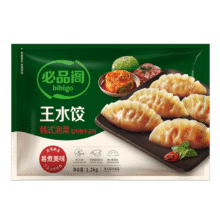 必品阁（bibigo）王水饺 韩式泡菜1200g 约48只 早餐夜宵 生鲜速食21.9元