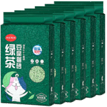 倔强尾巴绿茶纯豆腐猫砂 强效除臭秒吸水结团不粘爪可冲厕所专供2.3kg*6袋128元 (券后省20,月销7000+)