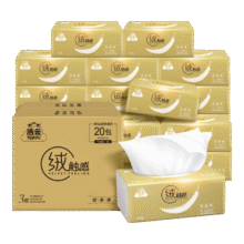 洁云 抽纸 绒触感3层*110抽*20包*3件59.27元（合19.76元/件）