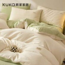 Kuka 顾家家居 全棉水洗棉三件套/四件套 0.9~2.0m99元包邮起
