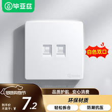 Biaze 网络86型面板双口 1个装4.16元