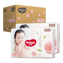 好奇（Huggies）铂金装纸尿裤 小桃裤 婴儿尿不湿 新老包装随机发货【多仓直发】 纸尿裤XL96片【12-17kg】160元