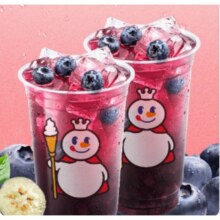 再降价：蜜雪冰城 蓝莓果粒茶/蜜桃四季春/茉莉奶绿 双杯1.68元