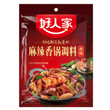 好人家0添加麻辣香锅香辣香锅干锅调味料 【香辣味 3-4人食】麻辣香锅220g12.9元