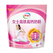 伊利女士高铁高钙奶粉400g 益生菌 520送礼 0蔗糖 叶酸 维生素C32.9元 (月销1w+)