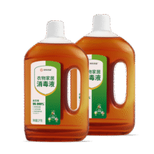 京东京造 消毒液2kg×2瓶 家居宠物环境除菌除螨 杀菌率99.999%78.9元 (月销9000+)