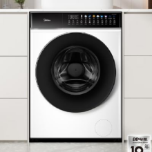 618预售、PLUS会员： Midea 美的 滚筒洗衣机 10公斤 洗烘一体机 轻净直驱变频 蒸汽除菌螨 MD100V930DE1377.12元（需领券）