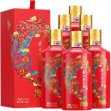 茅台红喜宴43度酱香型500ml*6瓶整箱4139元（需领券）