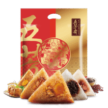 PLUS会员：五芳斋  速冻粽子礼袋 100g*10只 6荤4素嘉兴端午粽子24.95元/件  需领券拍4件