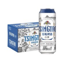 青岛啤酒 白啤 全麦精酿500ml*12听55.8元（最低50.8元）