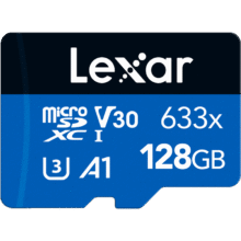 雷克沙（Lexar）tf卡 4K运动相机无人机内存卡gopro手机存储卡MicroSD卡 128G 633x 读100MB 写45MB TF卡+USB 3.2读卡器【速度104MB/s】66.9元（需领券）