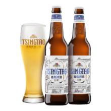 青岛啤酒 TSINGTAO 全麦白啤精选麦芽酿造瓶装箱啤 10度 500mL 12瓶 整箱装63.5元（需买2件）