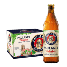 保拉纳（Paulaner）【20万人已购】柏龙 精酿白啤 500ml*20瓶 德国进口 喜酒 婚宴176元 (月销1w+)