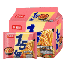 今麦郎1.5倍大今野方便面大份量红烧牛肉面多口味泡面速食 【5袋】番茄牛肉面9.09元