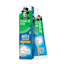 DARLIE好来(原黑人)白鹿推荐小苏打超白密泡牙膏温和亮白椰香味190g25.16元（合12.58元/件）