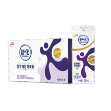 舒化 伊利舒化奶无乳糖牛奶 高钙型220ml*24盒 礼盒装83.82元（合41.91元/件）