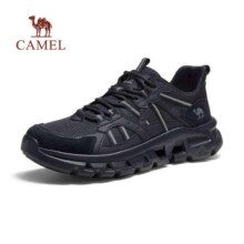 plus会员：骆驼（CAMEL）新款女士休闲鞋轻便软底简约舒适户外徒步鞋 G24S342016黑色 (女款) 37134元包邮