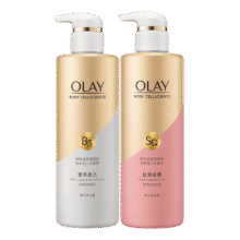 OLAY玉兰油烟酰胺沐浴露 透光500g+柔滑500g 香氛滋润保湿 男女士通用69.34元（需领券，合34.67元/件，合17.33元/瓶）