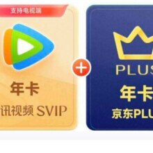 腾讯视频 SVIP年卡12个月支持电视端+京东PLUS年卡238元