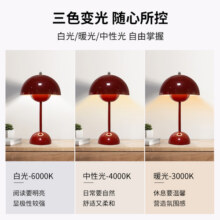 花苞灯卧室床头灯长明喜灯结婚陪嫁新婚房台灯一对喜庆氛围蘑菇灯42.2元 (券后省7.8)