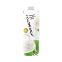 COCOMOMENT椰子水佳农旗下泰国进口100%NFC椰青椰汁补充天然电解质1L整箱装 【家庭畅饮装】1L*6瓶59.9元（需领券）