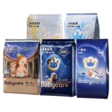 babycare多系列试用装尿不湿4片 码数齐全7.2元/件，共28.79元