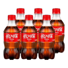 可口可乐 300ml*6瓶 碳酸饮料小瓶装汽水4.44元（需领券）