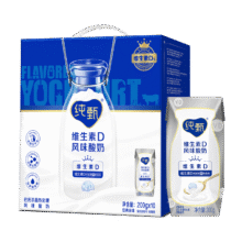 PLUS会员：（MENGNIU）蒙牛 纯甄原味酸奶（营养添VD）200g×10盒 礼盒装23.66元