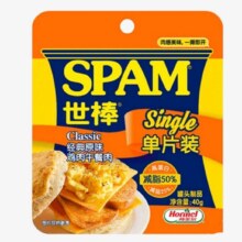 世棒（SPAM）经典原味鸡肉午餐肉40g0.99元包邮（需试用）