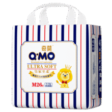 奇莫Q-MO皇家至柔纸尿裤M26片(6-11kg)尿不湿中号超薄透气超能吸29.9元 (月销1w+)
