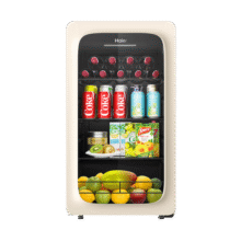 海尔（Haier）92升一级能效家用客厅办公室冷藏柜暖藏冰吧茶叶饮料水果蔬菜保鲜柜小型冰箱LC-92LH9EY1国家补贴1449元 (券后省150,月销1000+)