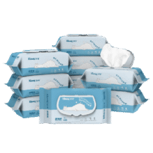 舒洁（Kleenex）羊驼湿厕纸80抽*10包 (800抽)清洁湿纸巾私处清洁EDI纯水79.9元 (月销1w+)