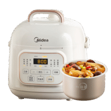 美的（Midea）小米白电压力锅1-2人家用高压电饭锅 智能预约多功能炖锅煮饭煮粥开盖煮MY-E220电饭煲1.8L241.2元 (券后省0.9,月销6000+)