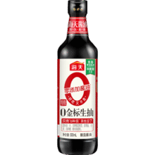 海天 零添加 特级 0金标生抽 500ml/瓶6.6元