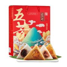 PLUS会员：五芳斋福满五芳粽子礼盒 1280克 6味12粽 嘉兴粽子特产 端午节礼物*3件144.04元，合48.01元/件（需领券）
